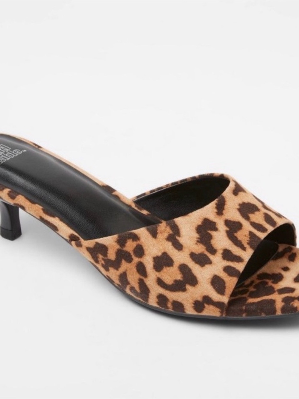 Wild Fable Leopard Print Memory Foam Mule Heels